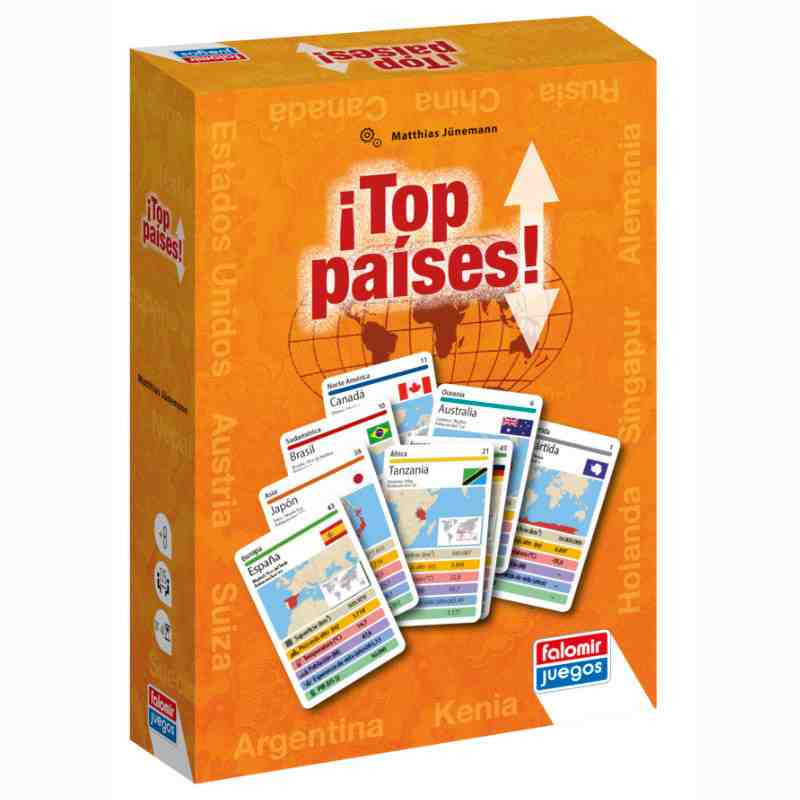 TOP PAISES Juego de cartas Falomir